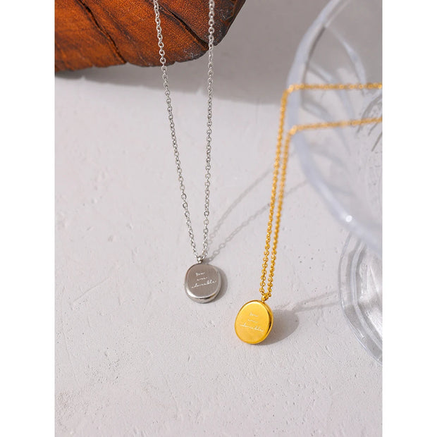 Round Pendant Necklace