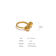 18 K Rope Round Ring