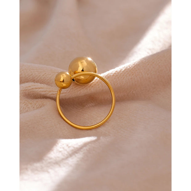 Stainless Steel Ball Adjustable Ring