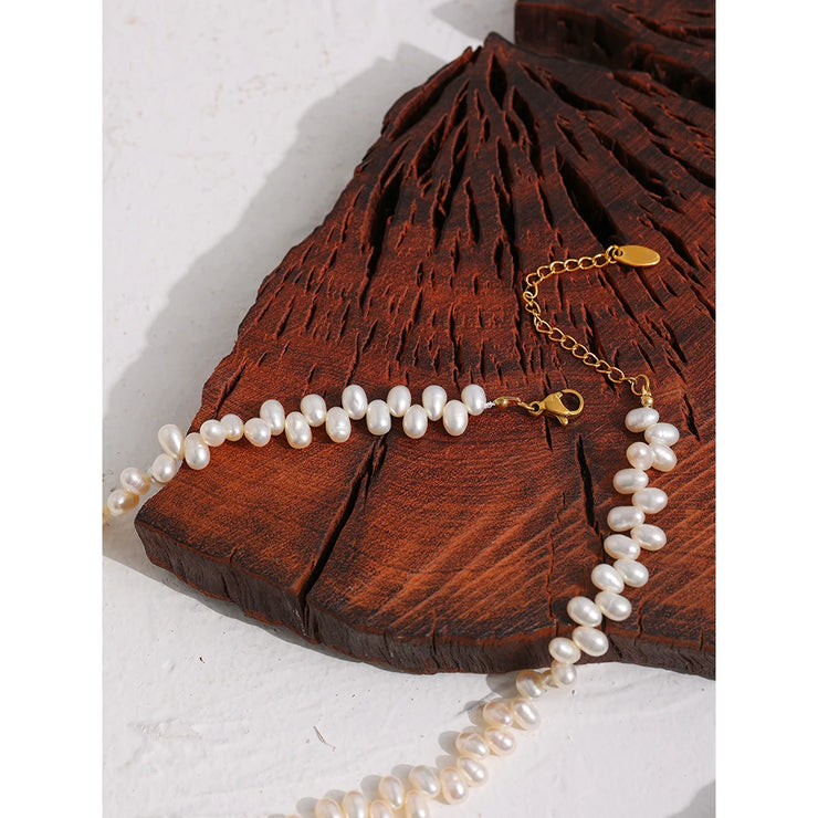 Pearl Chain Wedding Necklace