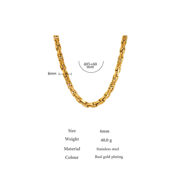 18K Gold Plated Chain Necklace