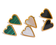 Heart Shell Studs