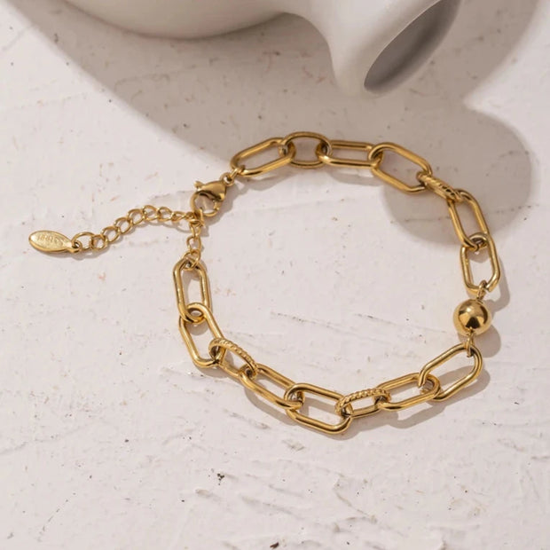 Charm Golden Geometric Bracelet