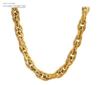 Gold-Plated Chain Necklace