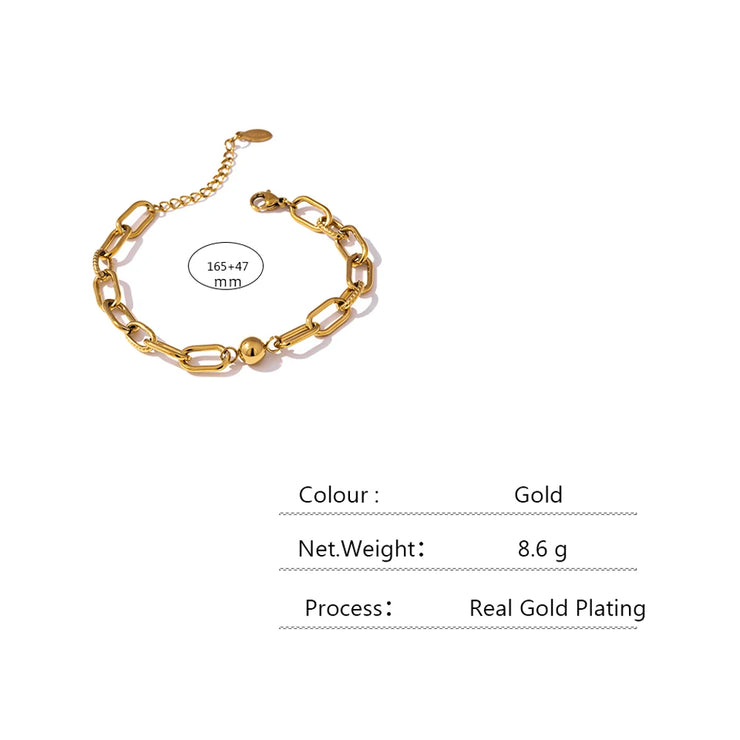 Charm Golden Geometric Bracelet