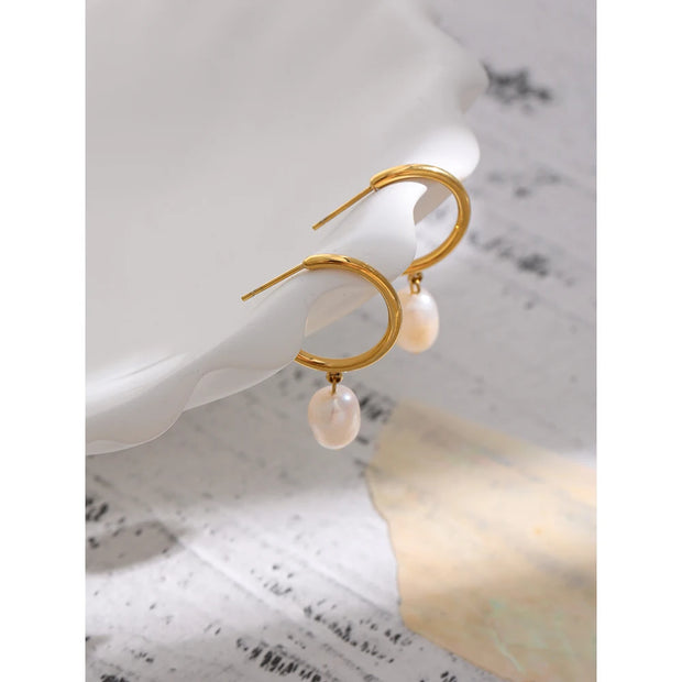 Freshwater Pearl Drop Earrings