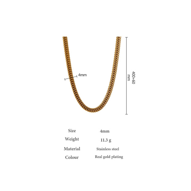 18K Gold Chain Necklace