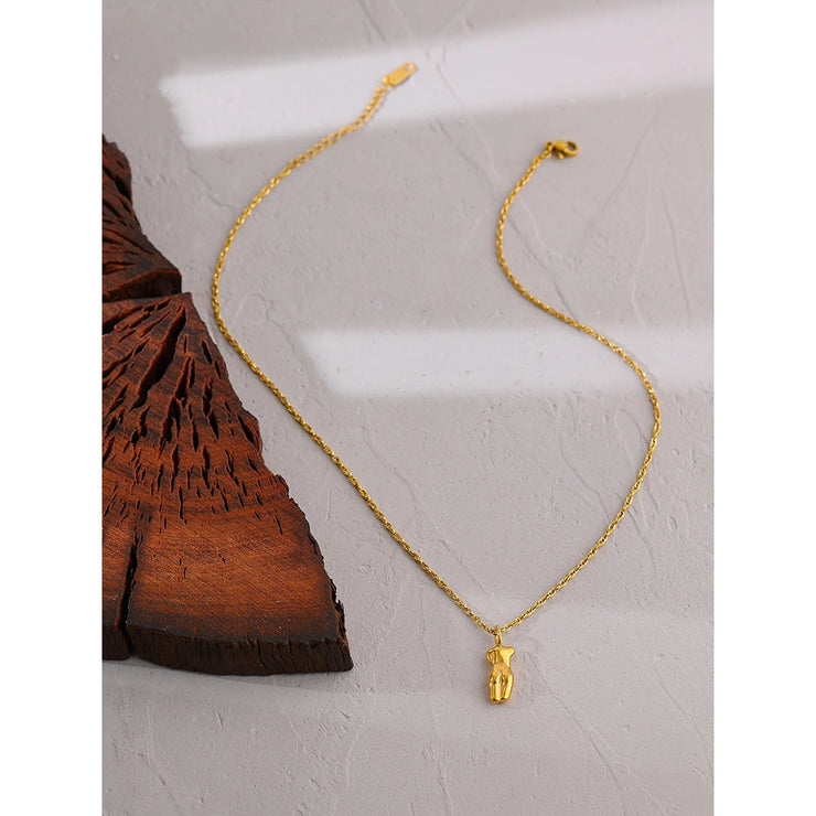 Pendant Necklace Gold 18 K Plated