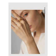 Irregular Geometric Opening Ring