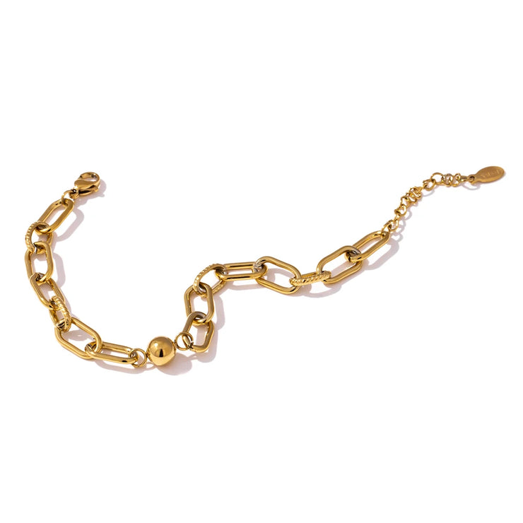 Charm Golden Geometric Bracelet