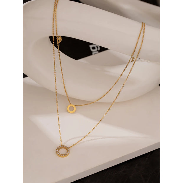 Round Hollow Chain Necklace