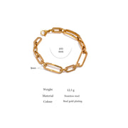 Minimalist Golden Chain Bracelet