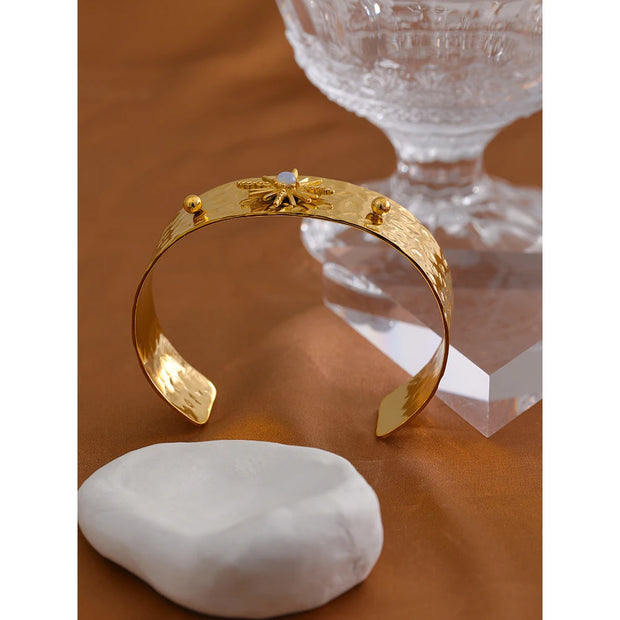 Celestial Resin Cuff Bracelet