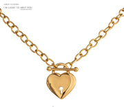 Heart Lock Pendant Necklace