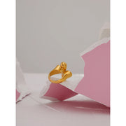 18 K Plated Finger Ring