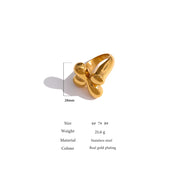 18 K Plated Finger Ring