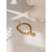 Heart Pendant Bracelet