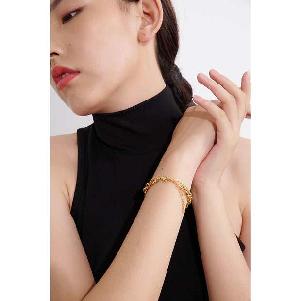 Ethereal Gold Chain Bracelet