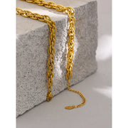 Gold-Plated Chain Necklace