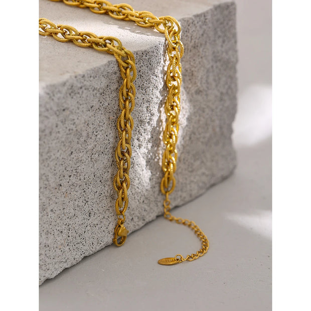 Gold-Plated Chain Necklace