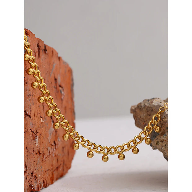 Gold Bead Bracelet