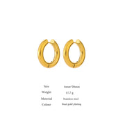 Minimalist Round Hoop Earrings