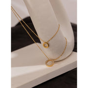 Round Hollow Chain Necklace