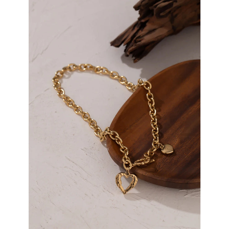 Gold Chain Statement Necklace