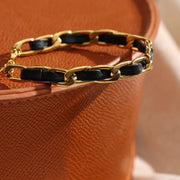 Leather Chain Bracelet