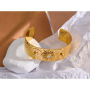 Celestial Resin Cuff Bracelet