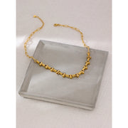 18K Gold Short Chain Necklace