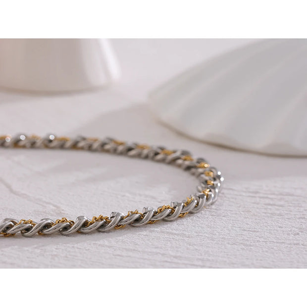 Stainless Steel Statement Chain Necklace