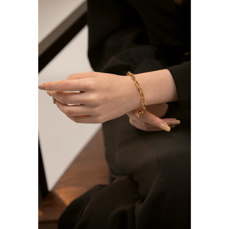 Charm Golden Geometric Bracelet