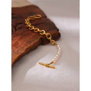 Pearl Toggle-Clasp Bracelet