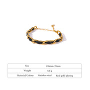 Leather Chain Bracelet