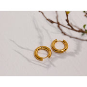 Star CZ Hoop Earrings