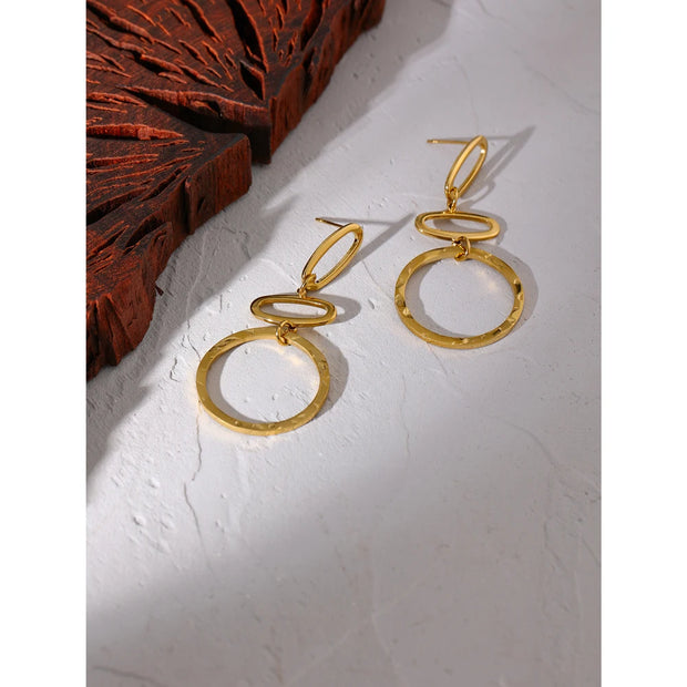 Geometric Long Dangle Earrings