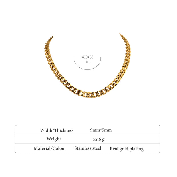 18K Gold Chain Necklace