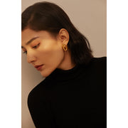 Oval Stud Earrings