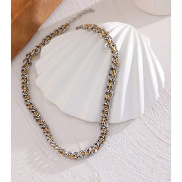 Stainless Steel Statement Chain Necklace