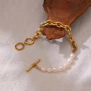 Pearl Toggle-Clasp Bracelet