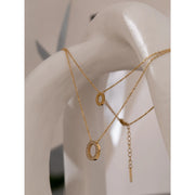 Round Hollow Chain Necklace