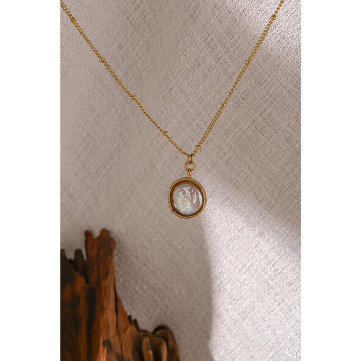 Natural Pearl Pendant Necklace