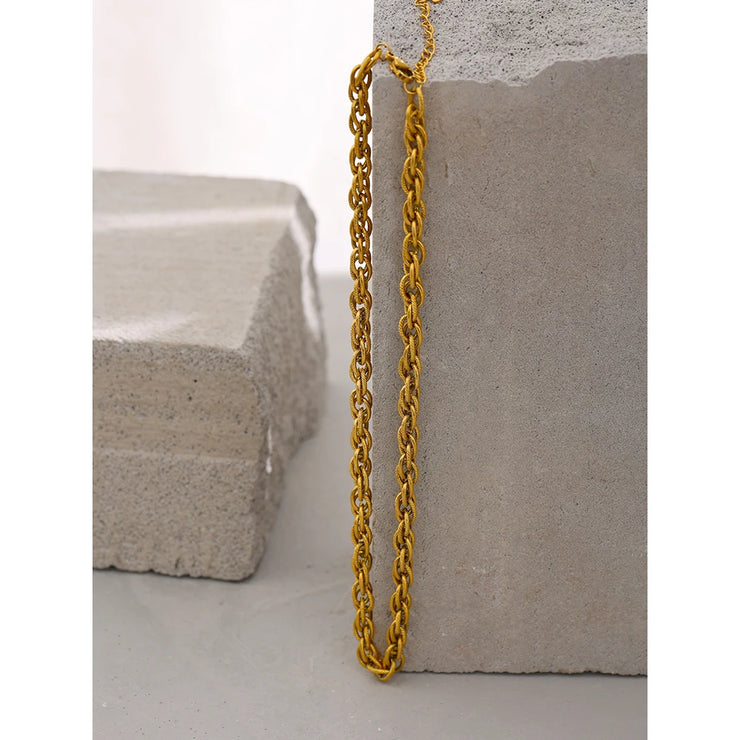 Gold-Plated Chain Necklace