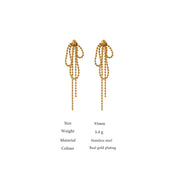 Bead Tassel Earrings