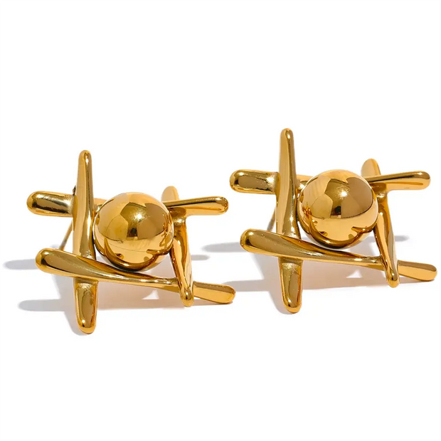 Geometric Stud Earrings