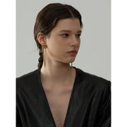 Snake Chain Tassel Earrings