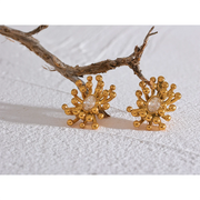 Delicate Flower Stud Earrings