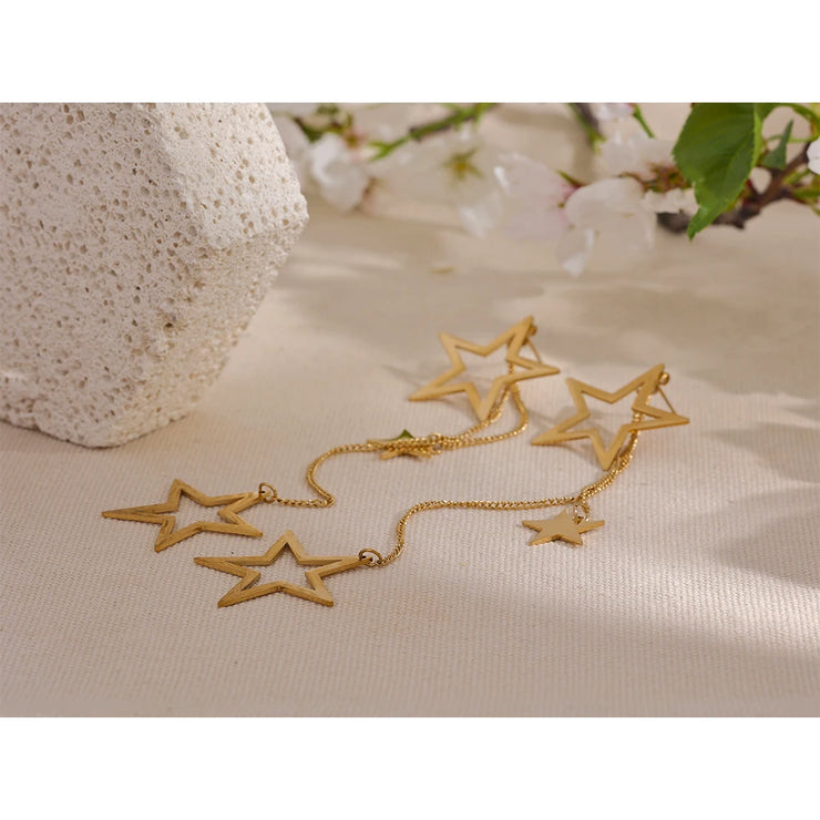 Star Drop Dangle Earrings