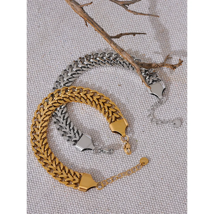 Refined Wide Cuban Chain Bracelet